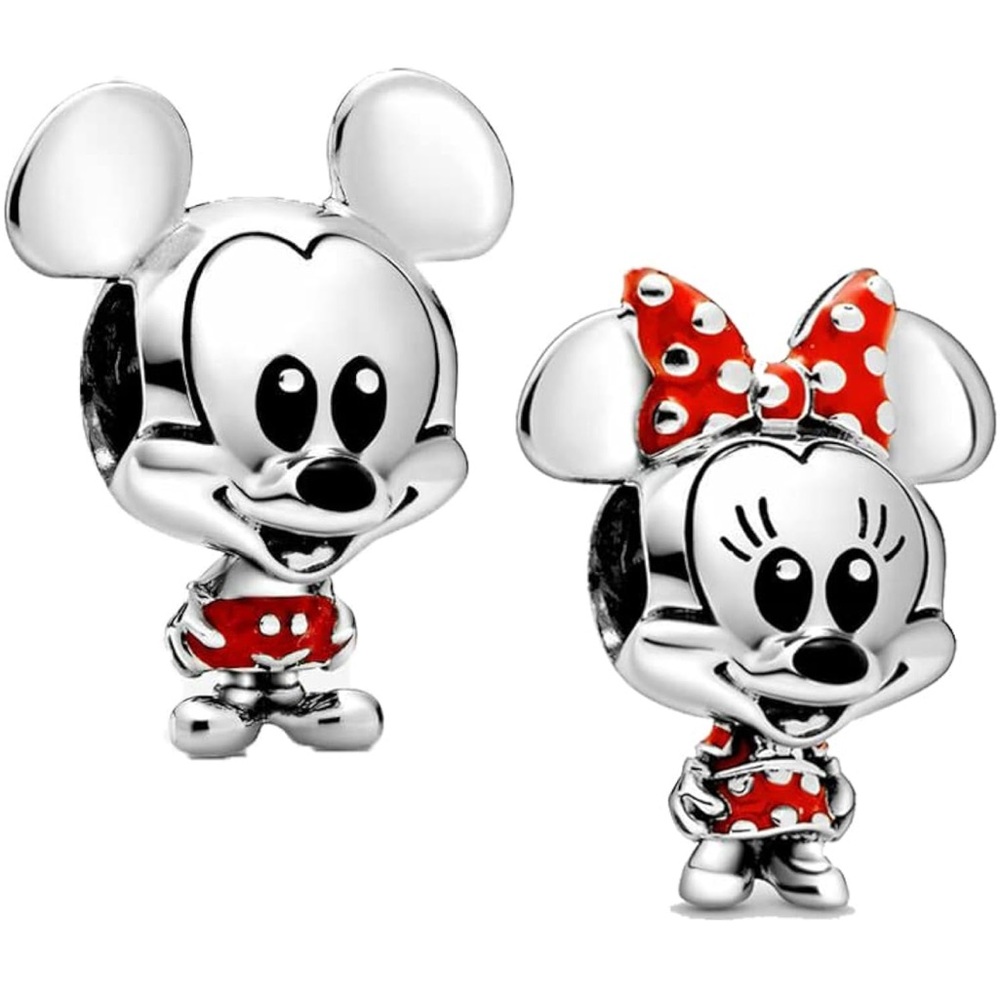 925 Mickey OR Minnie Mouse Bracelet Charms